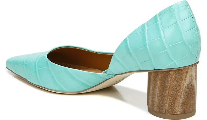 Pumps Women Franco Sarto Sarto Rita Pump Aqua Crocco Leather