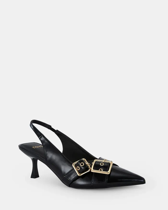 Pumps Women IRABELLA Black Patent Pumps NOVO Shoes