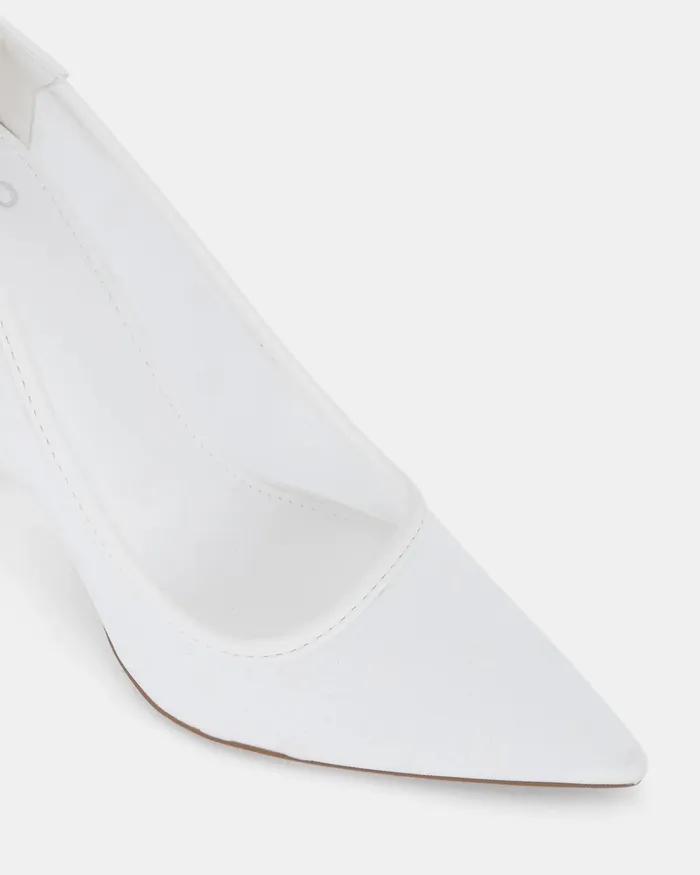 Pumps Women ZPOTTY WHITE Closed Toe Heels NOVO Shoes