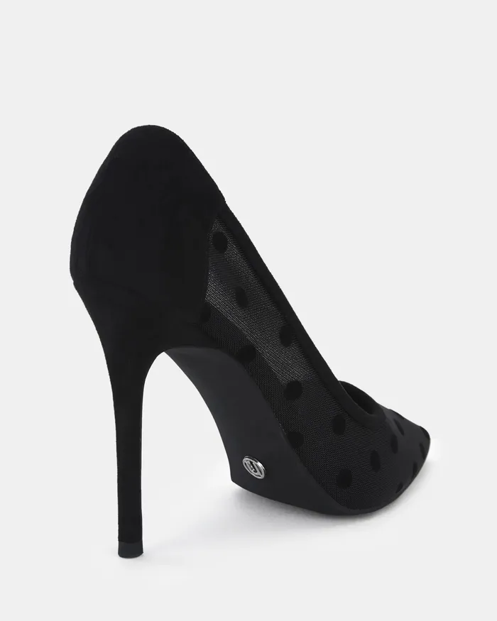 Pumps ZPOTTY BLACK Closed Toe Heels 8211 NOVO Shoes Women