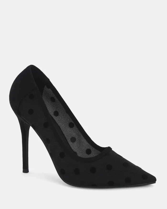 Pumps ZPOTTY BLACK Closed Toe Heels 8211 NOVO Shoes Women