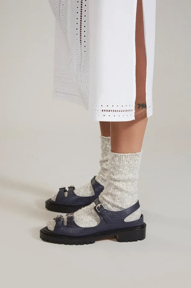 Rachel Comey Flats Loafers Women Adams Sandal Navy