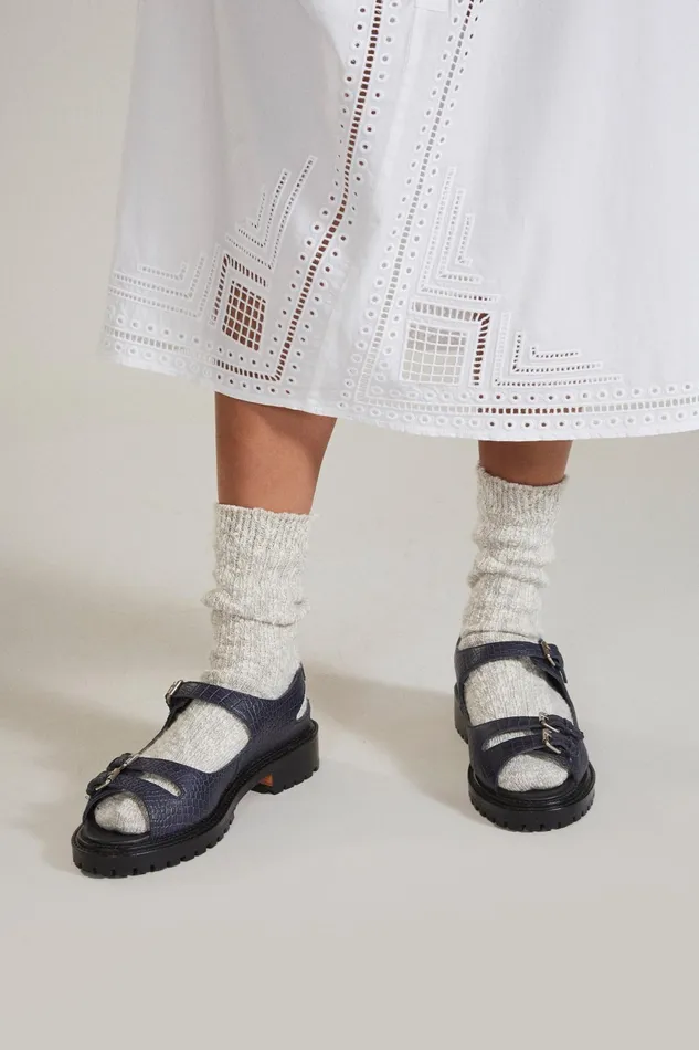 Rachel Comey Flats Loafers Women Adams Sandal Navy Rachel Comey Flats Loafers Women Adams Sandal Navy