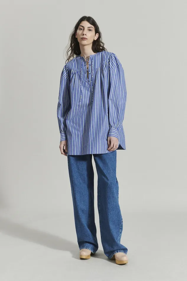 Rachel Comey Shirts Women Maquette Top Blue Multi