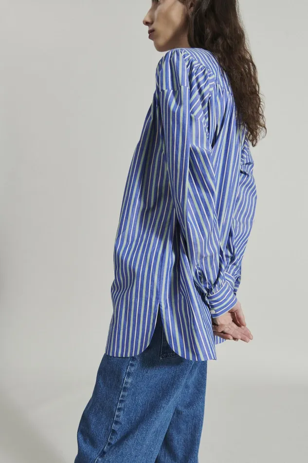 Rachel Comey Shirts Women Maquette Top Blue Multi
