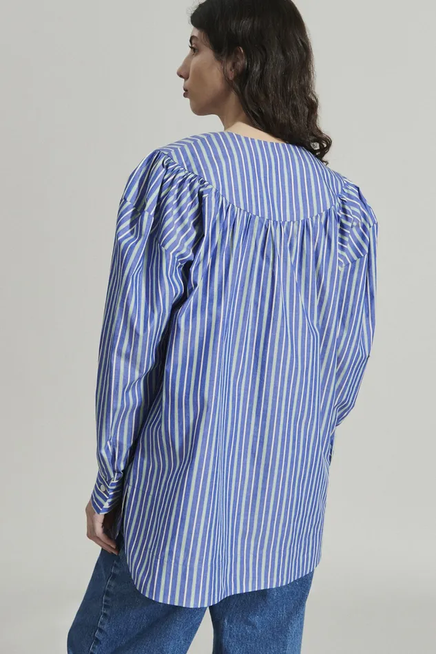 Rachel Comey Shirts Women Maquette Top Blue Multi