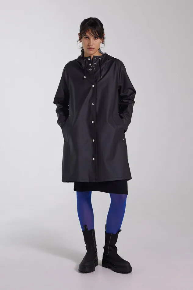 Raincoats Women Stutterheim Mosebacke Lightweight Raincoat Black