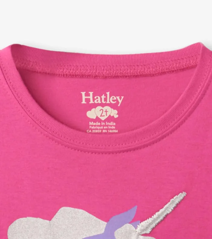 Rasberry Unicorn Long Sleeve TShirt Hatley