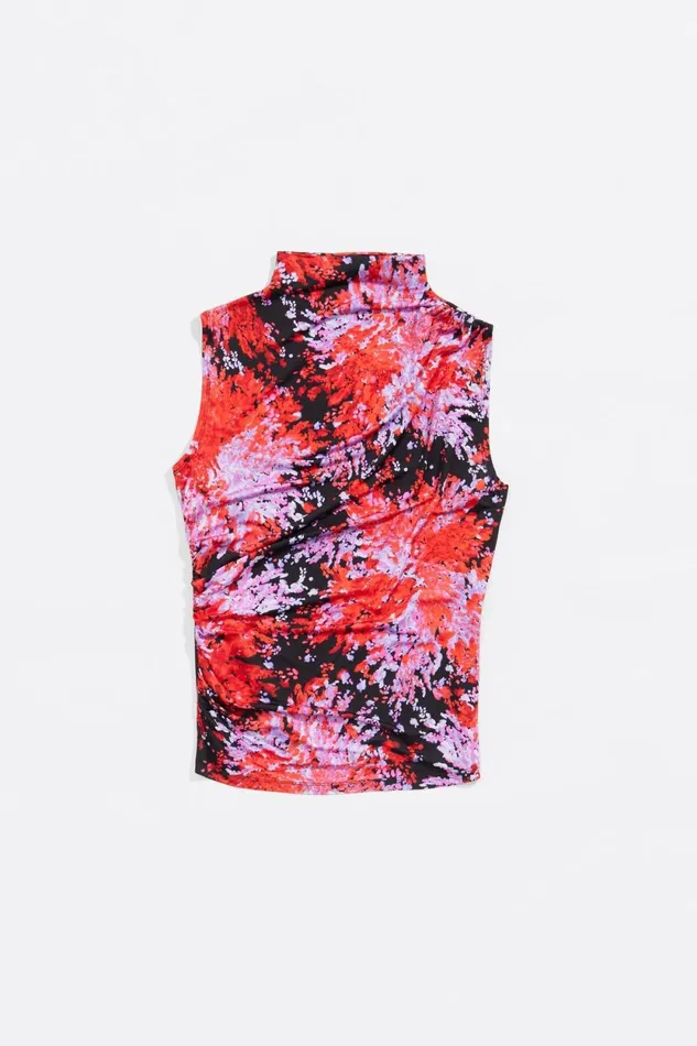 Red Mimosa Fitted Top Mimosa Red Women Bimba Y Lola TShirts Red Mimosa Fitted Top Mimosa Red Women Bimba Y Lola TShirts