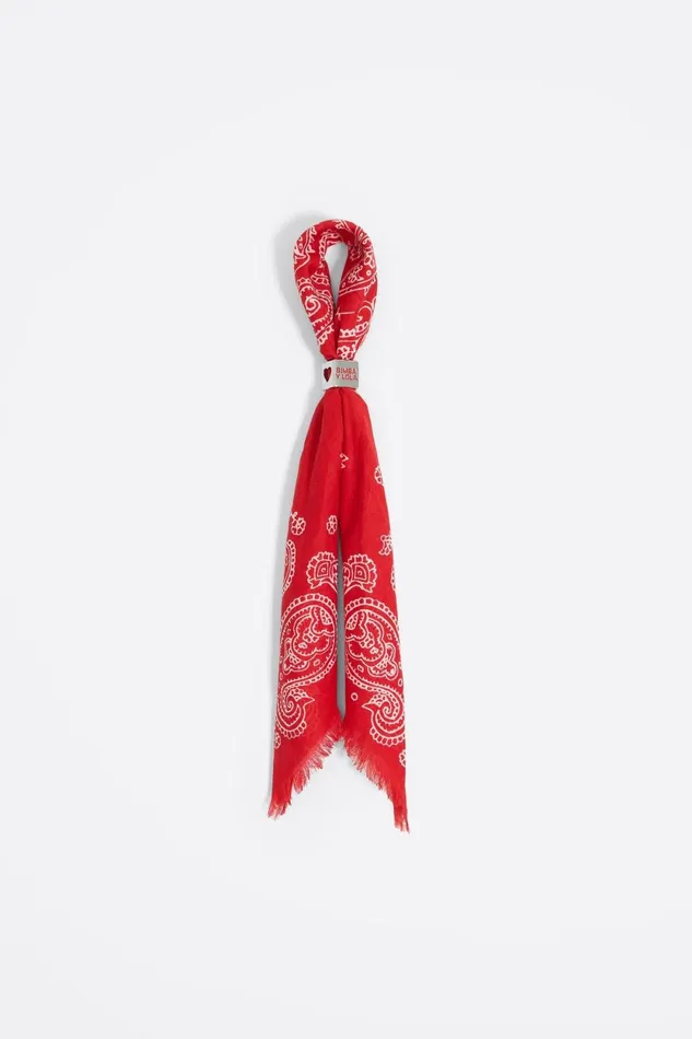 Red Scarf Bag Charm Red Women Bimba Y Lola Bag Charms