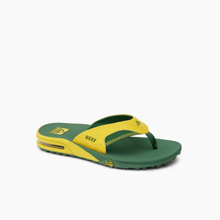 Reef Flip Flops Fanning Pregame Yellowgreen 8211 Men Reef Flip Flops Fanning Pregame Yellowgreen 8211 Men