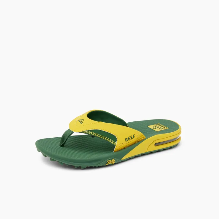 Reef Flip Flops Fanning Pregame Yellowgreen 8211 Men Reef Flip Flops Fanning Pregame Yellowgreen 8211 Men