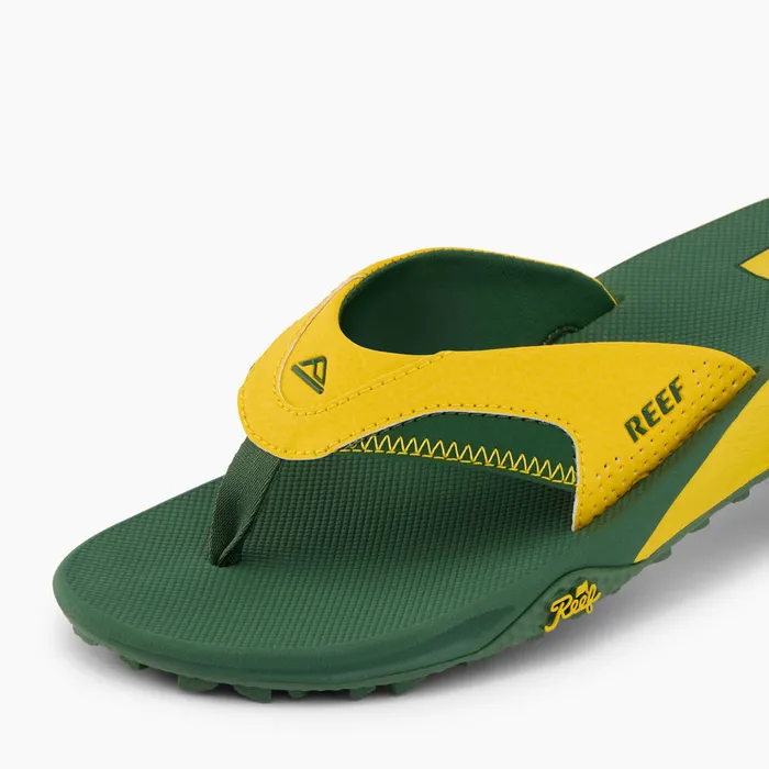 Reef Flip Flops Fanning Pregame Yellowgreen 8211 Men Reef Flip Flops Fanning Pregame Yellowgreen 8211 Men