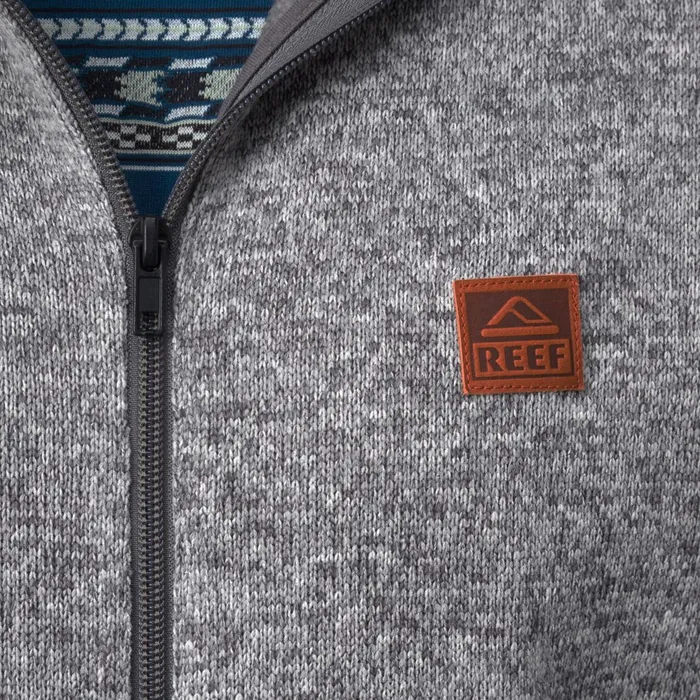 Reef Outerwear Scott ZipUp Fleece Jacket Quiet Shade Gre 8211 Men Reef Outerwear Scott ZipUp Fleece Jacket Quiet Shade Gre 8211 Men