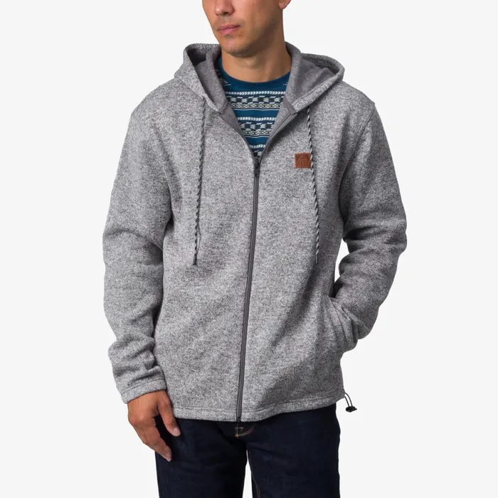 Reef Outerwear Scott ZipUp Fleece Jacket Quiet Shade Gre 8211 Men Reef Outerwear Scott ZipUp Fleece Jacket Quiet Shade Gre 8211 Men
