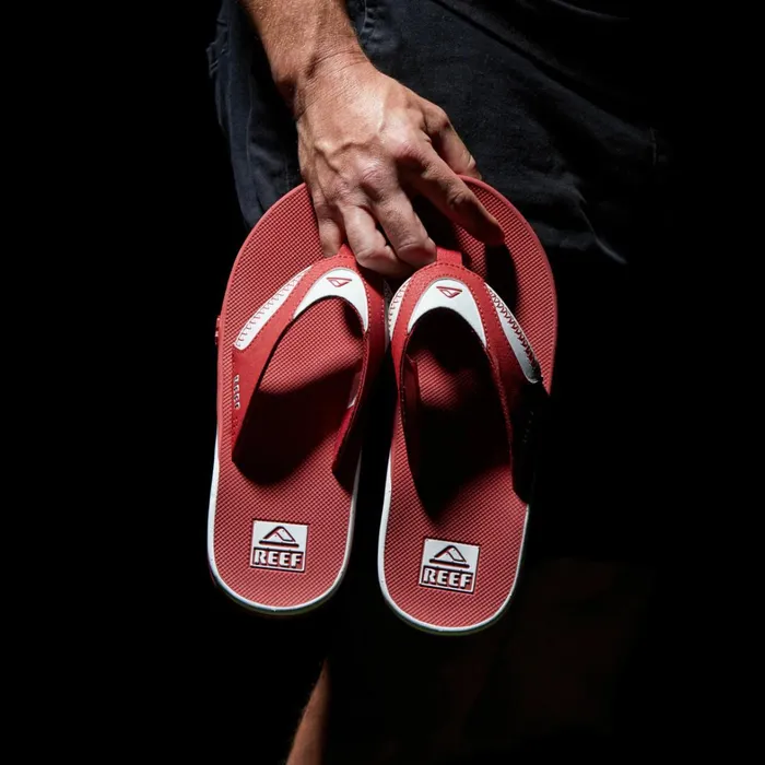 Reef Sandals Fanning Pregame Crimsonwhite 8211 Men Reef Sandals Fanning Pregame Crimsonwhite 8211 Men
