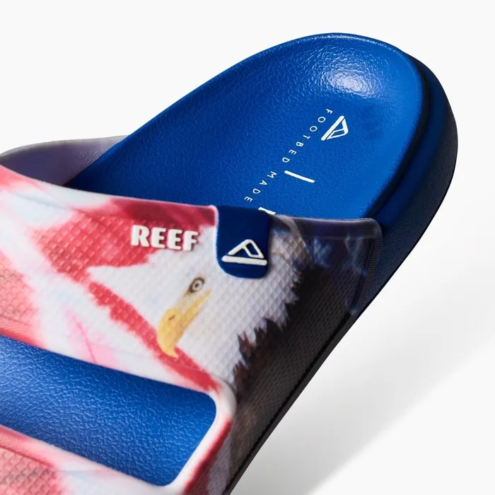 Reef Slides Oasis Double Up Red White And Blue 8211 Men Reef Slides Oasis Double Up Red White And Blue 8211 Men
