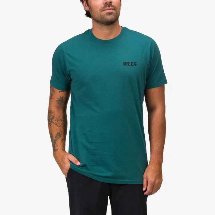 Reef TShirts and Shirts Wellie Short Sleeve Tee Mediterranea 8211 Men