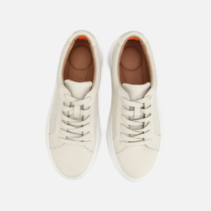 Rosette Leather Platform Sneaker Stone Women Kenneth Cole Sneakers