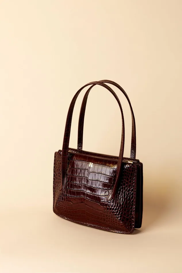 Rouje Bag Le J Croco Bordeaux Women Bags