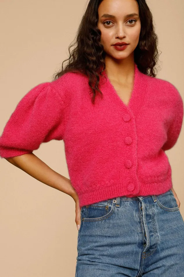 Rouje NONO Cardigan Fushia Uni Women Knits