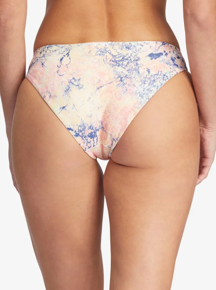 Roxy Active Swimsuits Roxy Active Full Bikini Bottoms Bright White Concrete Jungle 8211 Women