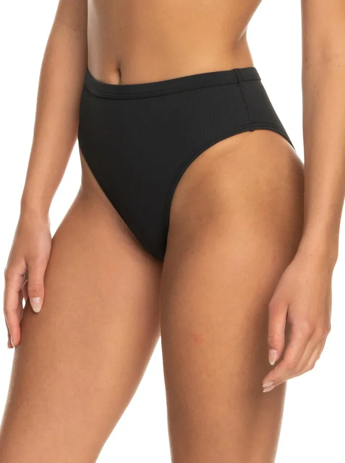 Roxy Active Swimsuits Roxy Pro The Backside Moderate Bikini Bottoms Anthracite 8211 Women
