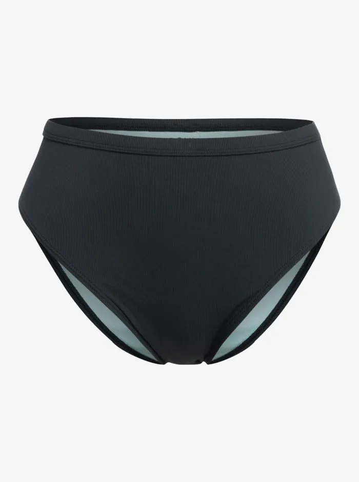 Roxy Active Swimsuits Roxy Pro The Backside Moderate Bikini Bottoms Anthracite 8211 Women
