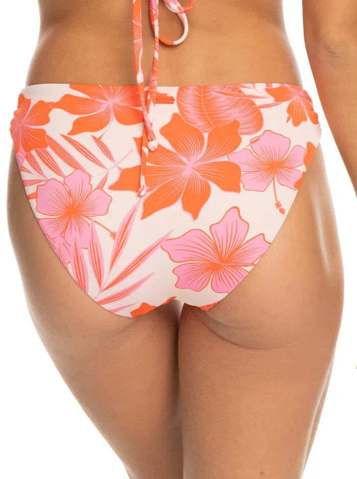 Roxy Bikini Bottoms Printed Beach Classics Hipster Bikini Bottoms Pale Dogwood Lhibiscus 8211 Women