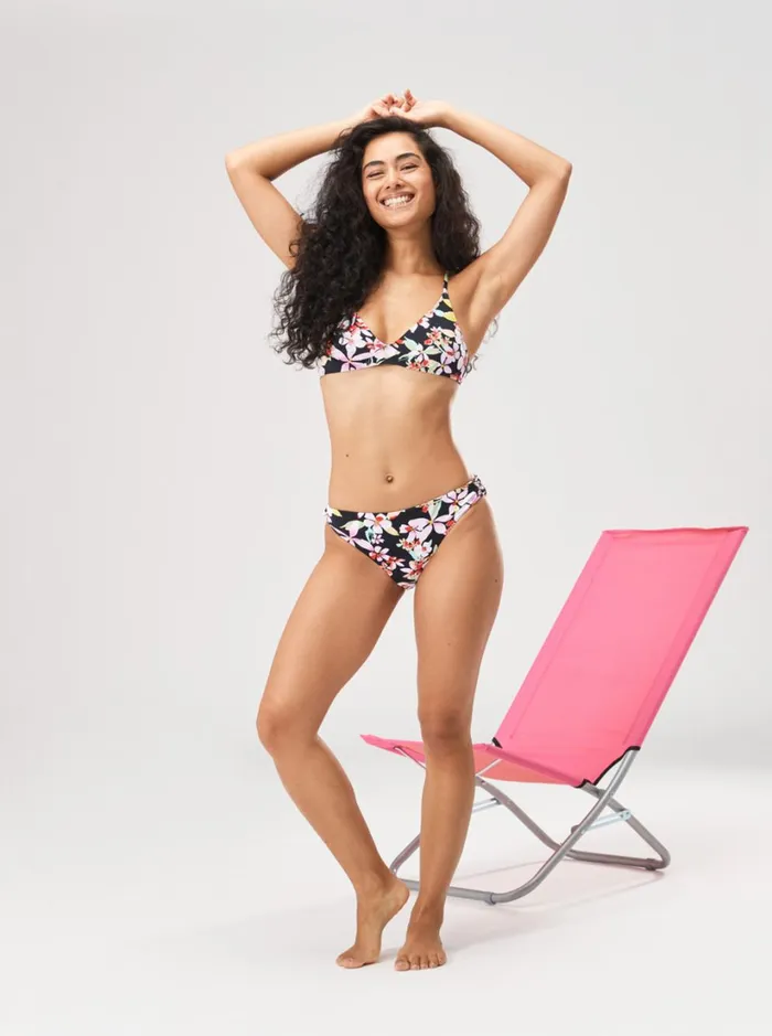Roxy Bikinis Pants Beach Classics Strap Hipste Bikini Bottoms Anthracite New Life 8211 Women