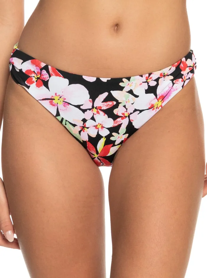Roxy Bikinis Pants Beach Classics Strap Hipste Bikini Bottoms Anthracite New Life 8211 Women