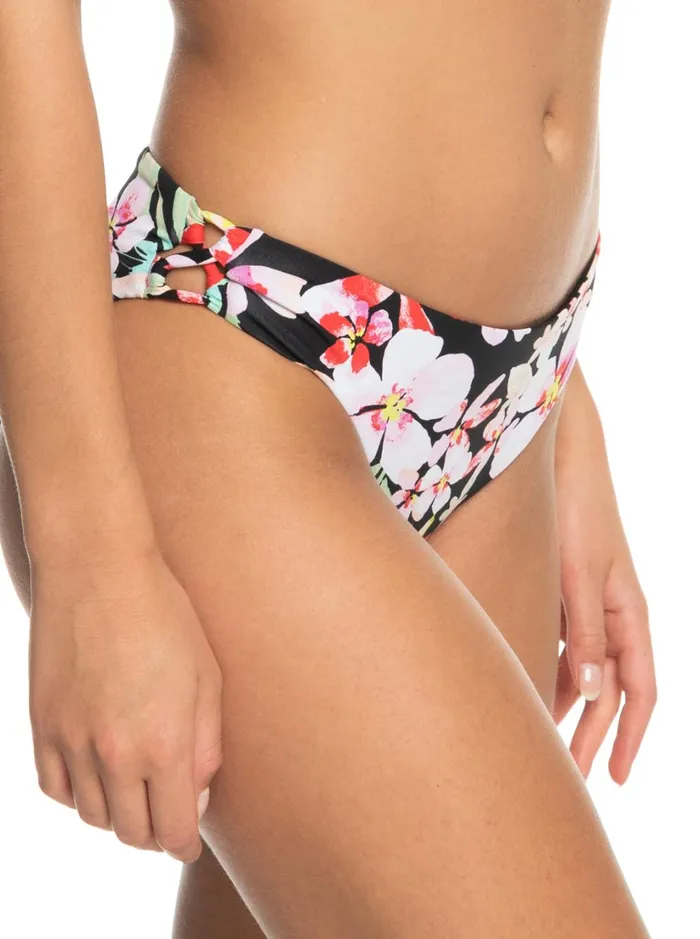 Roxy Bikinis Pants Beach Classics Strap Hipste Bikini Bottoms Anthracite New Life 8211 Women