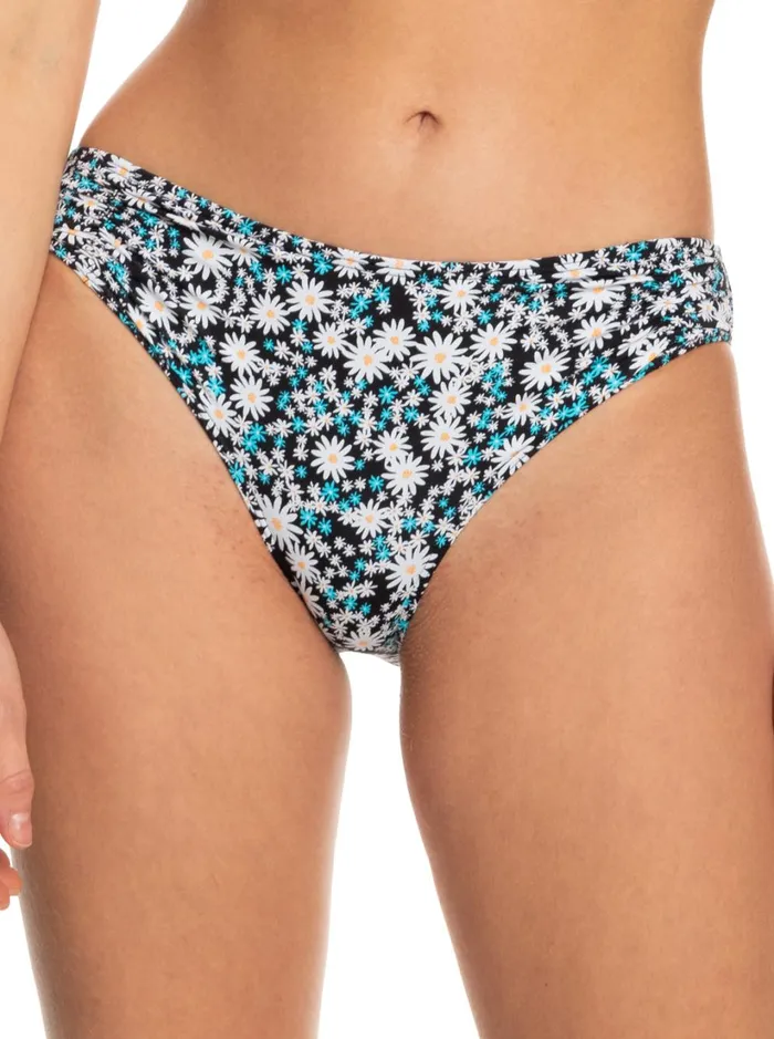 Roxy Bikinis Printed Beach Classics Cheeky Bikini Bottoms Anthracite Cute Daisies 8211 Women Roxy Bikinis Printed Beach Classics Cheeky Bikini Bottoms Anthracite Cute Daisies 8211 Women