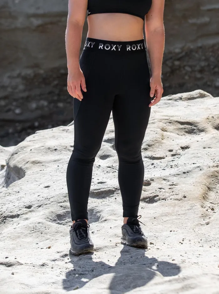 Roxy Bottoms Bold Moves Technical Leggings Anthracite 8211 Women