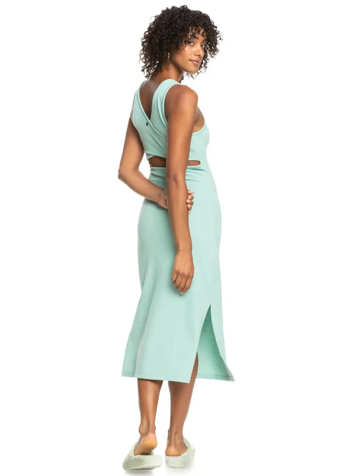 Roxy Dresses Good Keepsake Midi Dress Blue Surf 8211 Women