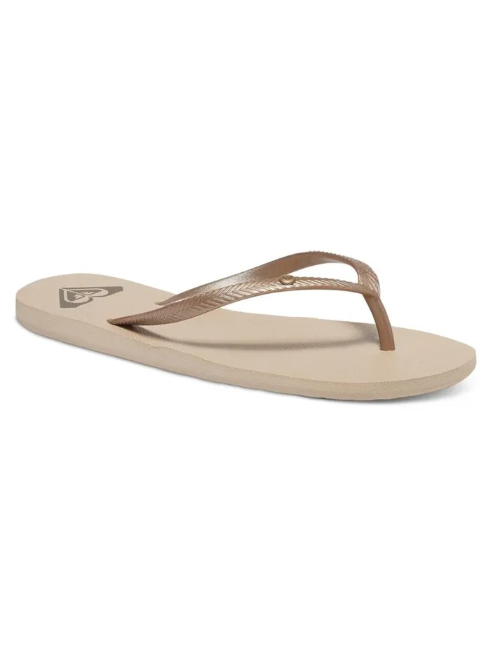 Roxy Flip Flops Bermuda Sandals Gold 8211 Women