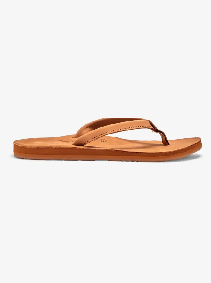 Roxy Flip Flops Lorraine Slim Sandals Tan 8211 Women