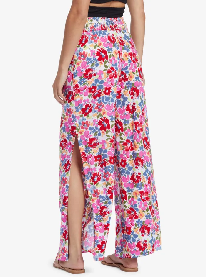 Roxy Pants and Jeans Tropical Rhythm Beach Pants Shocking Pink Bloomin Babe 8211 Women