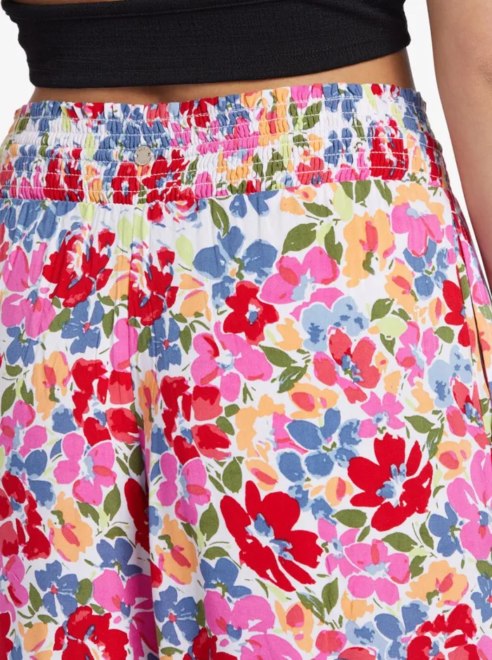 Roxy Pants and Jeans Tropical Rhythm Beach Pants Shocking Pink Bloomin Babe 8211 Women