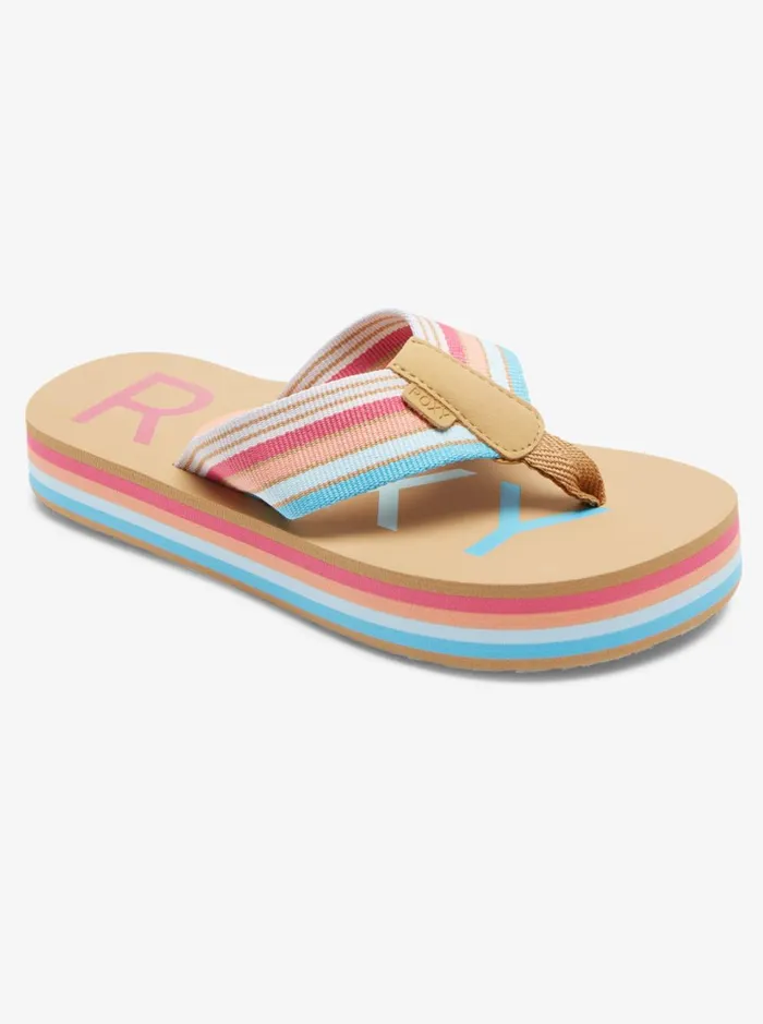 Roxy Shoes and Sandals Girl039s 416 Chika Hi Sandals Baja Bluecrazy Pink 8211 Women