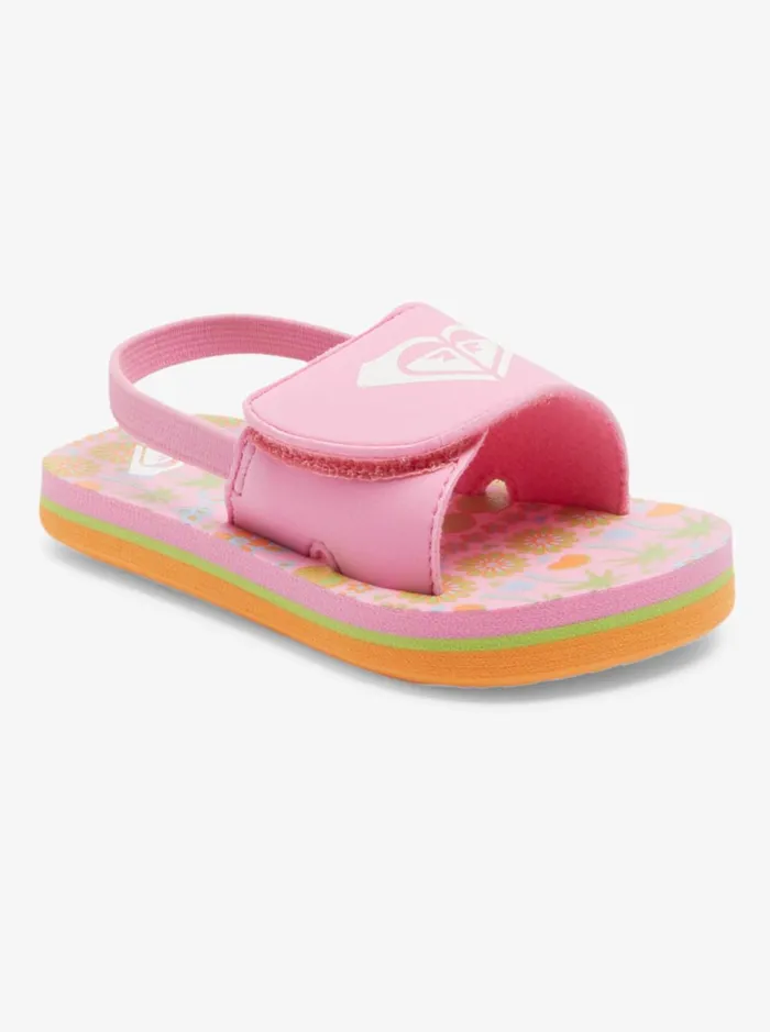 Roxy Shoes and Sandals Toddler039s Finn Sandals Crazy Pinksoft Lime 8211 Women