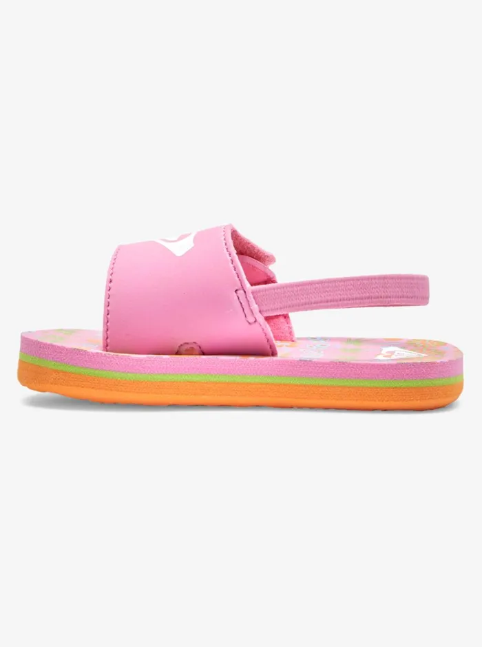 Roxy Shoes and Sandals Toddler039s Finn Sandals Crazy Pinksoft Lime 8211 Women