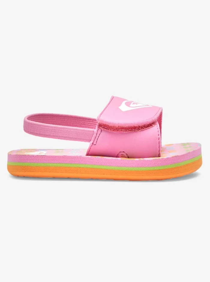Roxy Shoes and Sandals Toddler039s Finn Sandals Crazy Pinksoft Lime 8211 Women