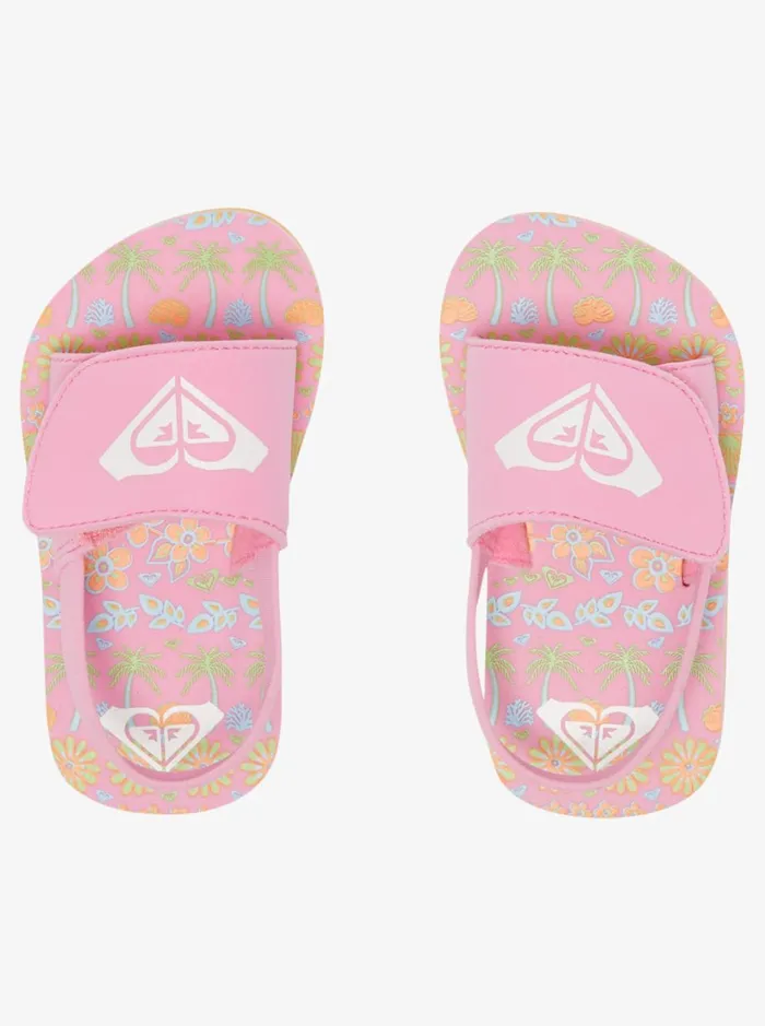 Roxy Shoes and Sandals Toddler039s Finn Sandals Crazy Pinksoft Lime 8211 Women