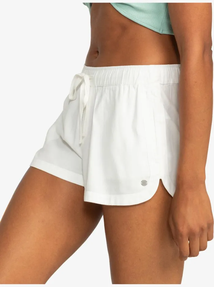 Roxy Shorts New Impossible Love Elasticized Shorts Snow White 8211 Women