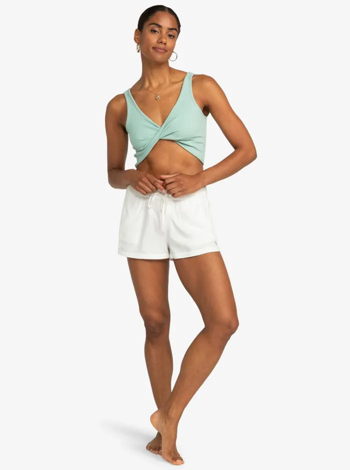 Roxy Shorts New Impossible Love Elasticized Shorts Snow White 8211 Women
