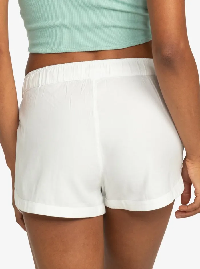 Roxy Shorts New Impossible Love Elasticized Shorts Snow White 8211 Women