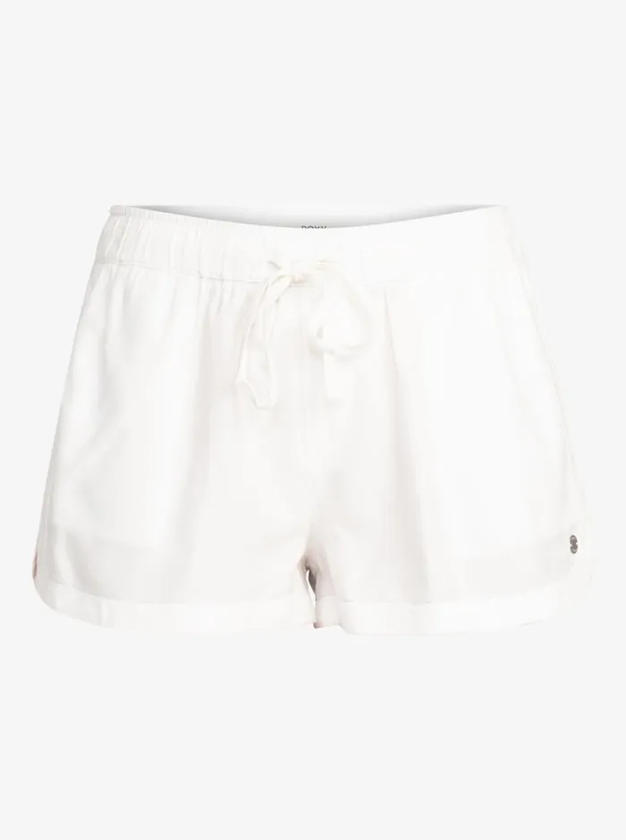 Roxy Shorts New Impossible Love Elasticized Shorts Snow White 8211 Women