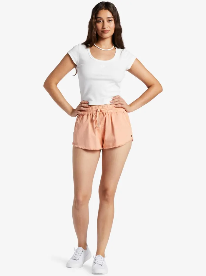 Roxy Shorts Scenic Route Elasticized Shorts Tapioca 8211 Women