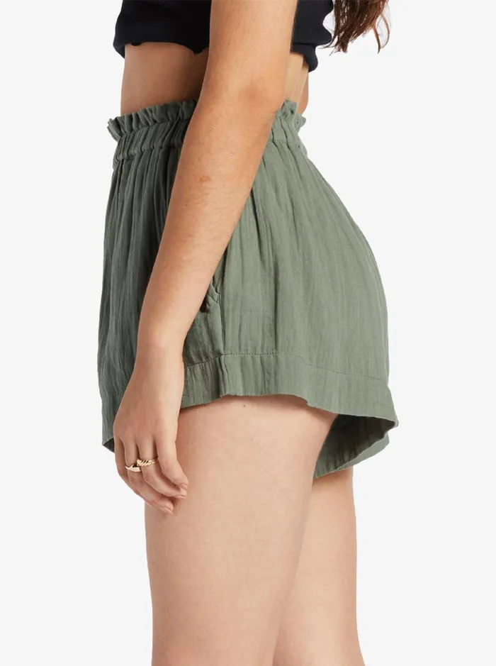 Roxy Shorts What A Vibe Beach Shorts Agave Green 8211 Women